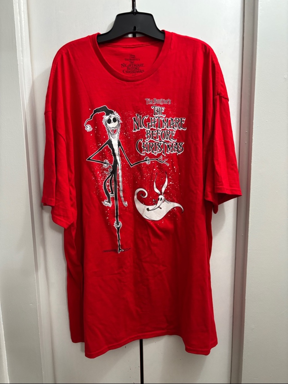 Disney Red The Nightmare Before Christmas Jack Skellington Tee